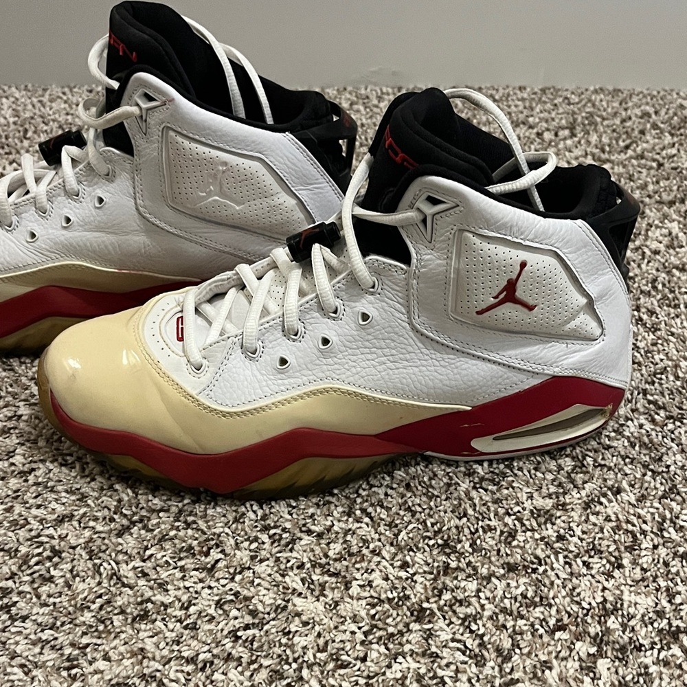 Nike Men’s White, Red & Yellow Basketball Air Jordans